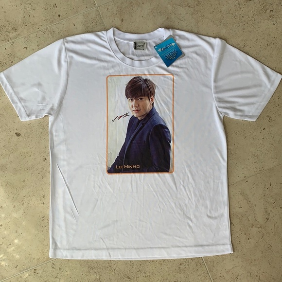 NWT Korean Movie Lee Min Ho White T-shirt size M - Picture 1 of 10